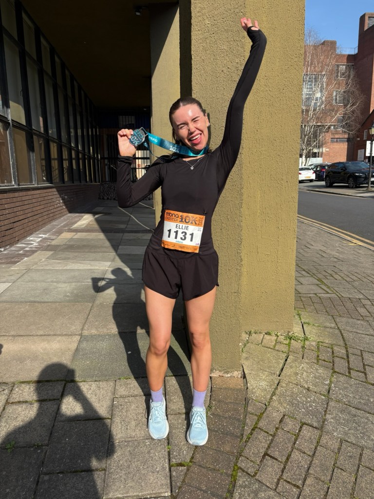 I ran my first 10km this year!! (In 55 minutes 43 seconds, if you care) 🤍✨